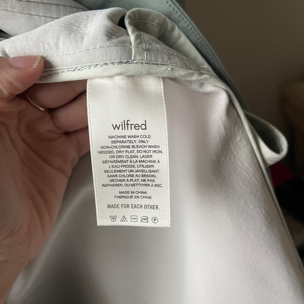 Wilfred Ghana Shirt Jacket Slate Grey Small NWT - Picture 7 of 8